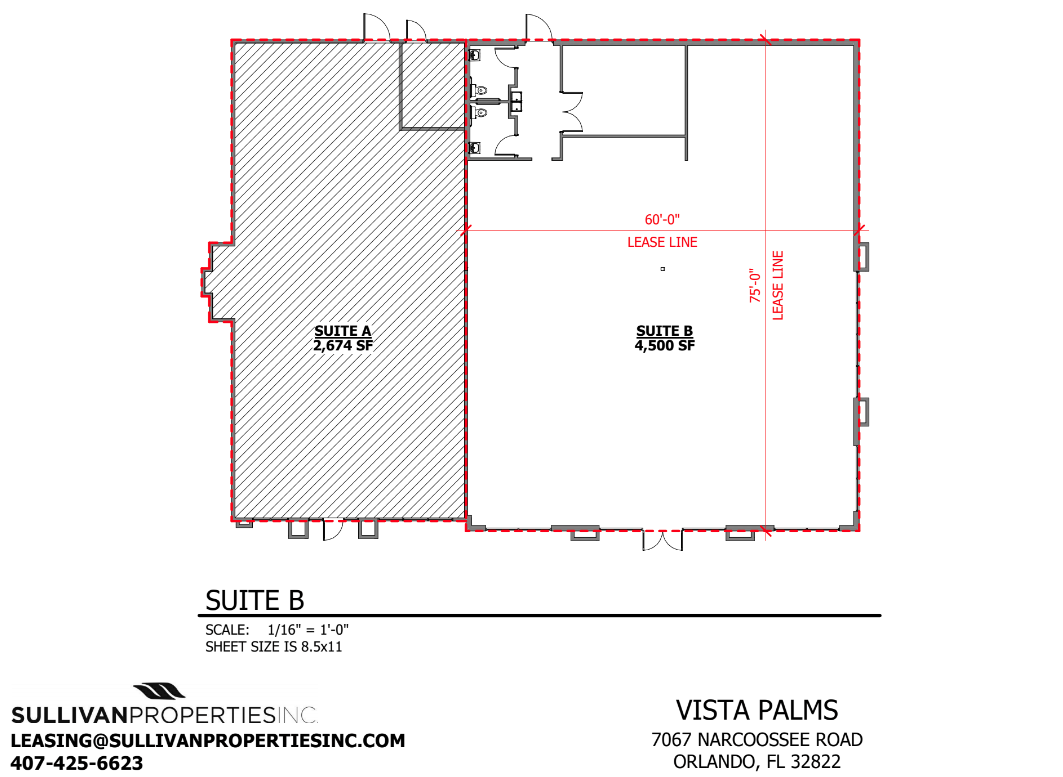 Lot 14 Suite B Floor Plan